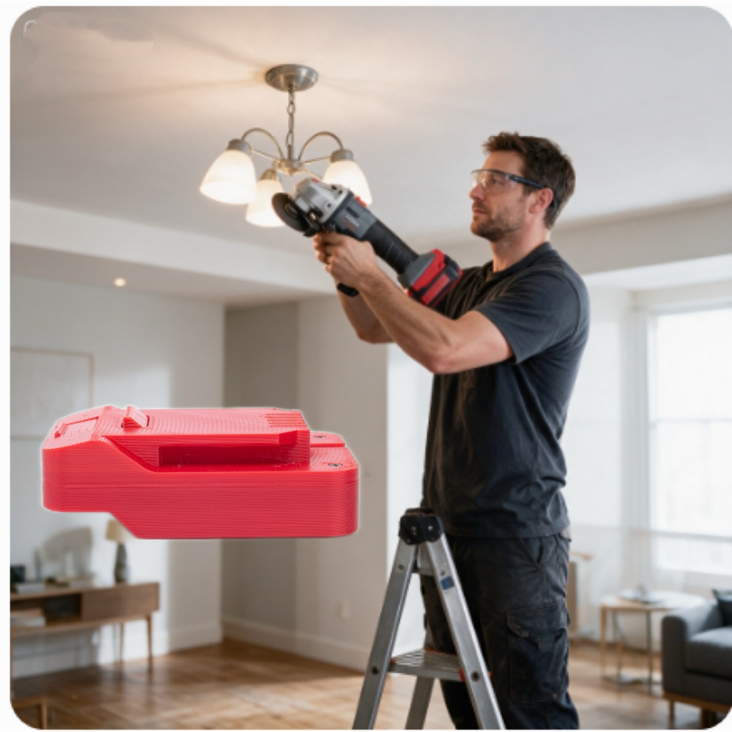 Brushless Cordless Electric Drill 18V - Ozito 18V Li-Ion Pil Adaptörü için