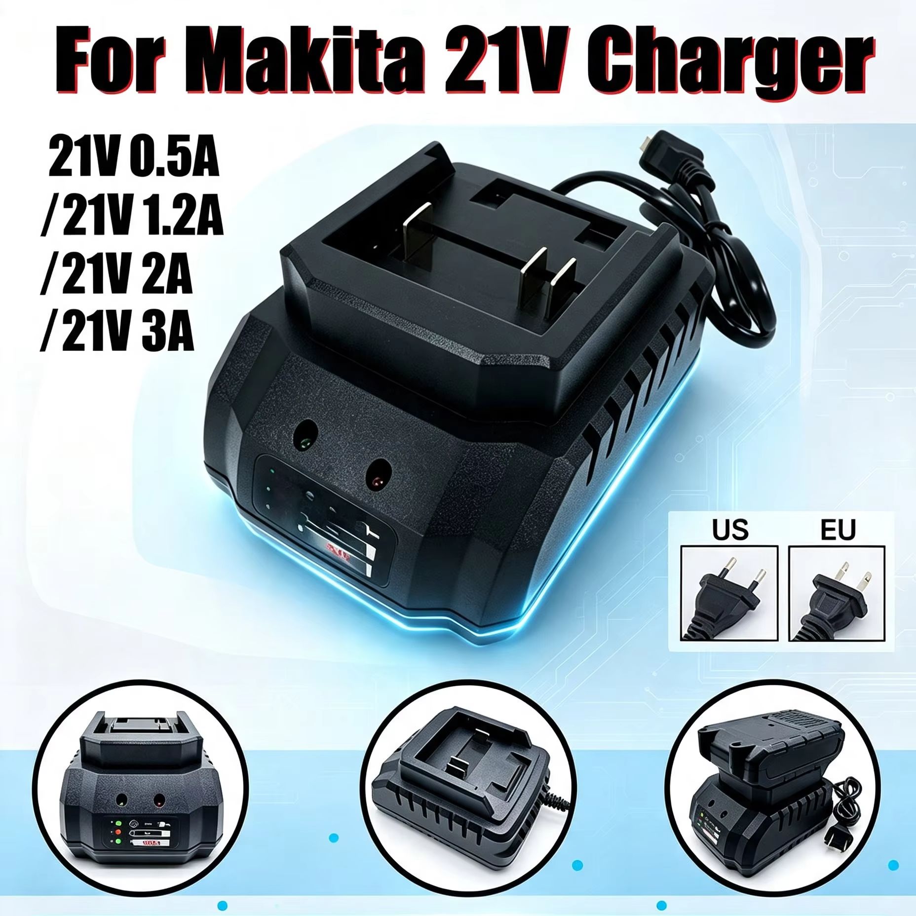 Brushless Cordless Electric Drill 18V - Makita 18V 21V Elektrikli Matkap, Anahtar,