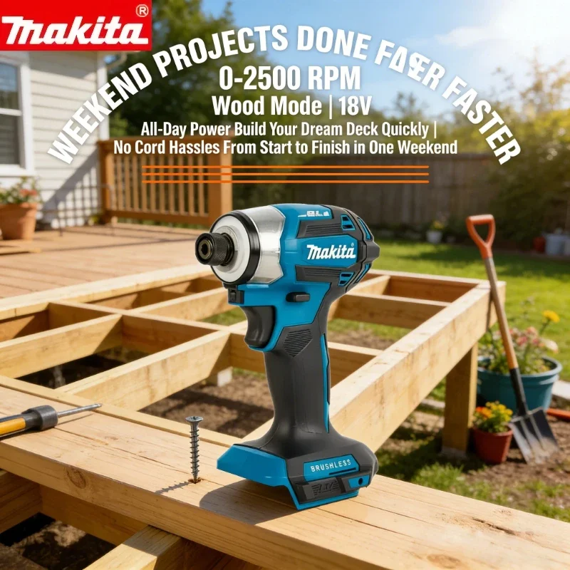 Brushless Cordless Electric Drill 18V - Makita 18V LXT Şarjlı Darbeli Tornavida