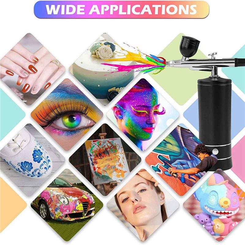2X Hava Fırçası, Tırnak Oksije - Airbrush Kit With Mini Compressor incelemesi ve fiyatı