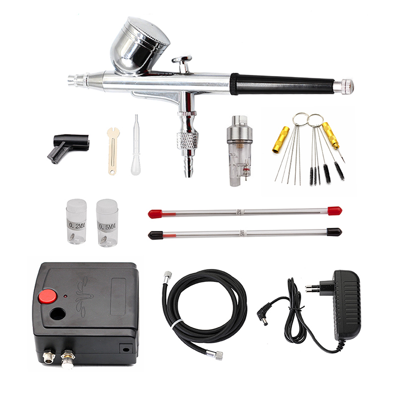 Çift Eylem Püskürtme Tabancası - Airbrush Kit With Mini Compressor incelemesi ve fiyatı